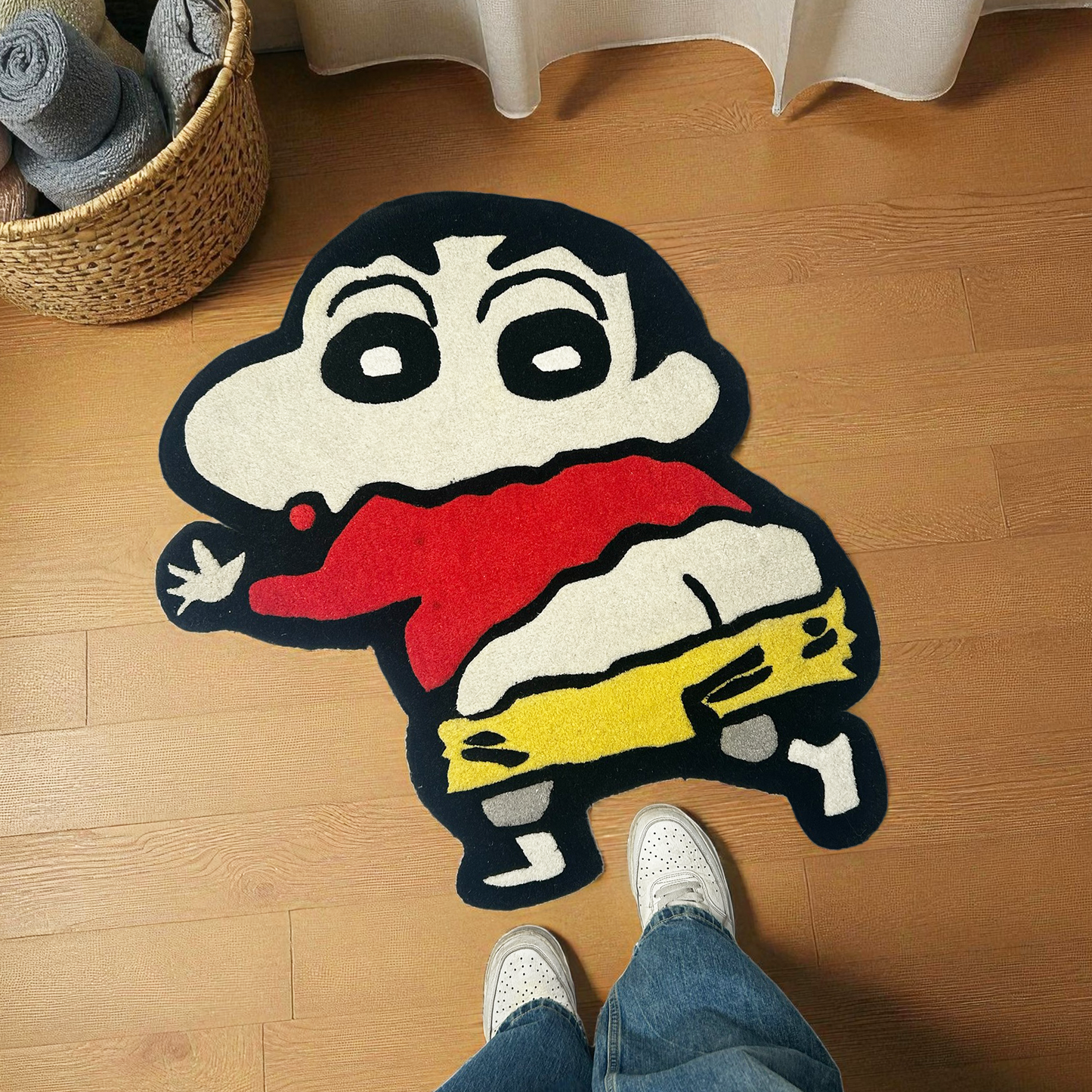 Playful Shinchan Rug